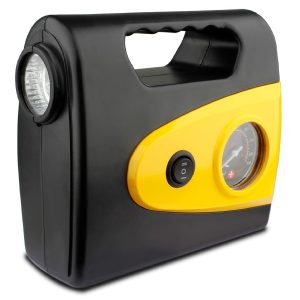 12V Portable Compressor with Tire Inflator Gauge & Torch AC150
