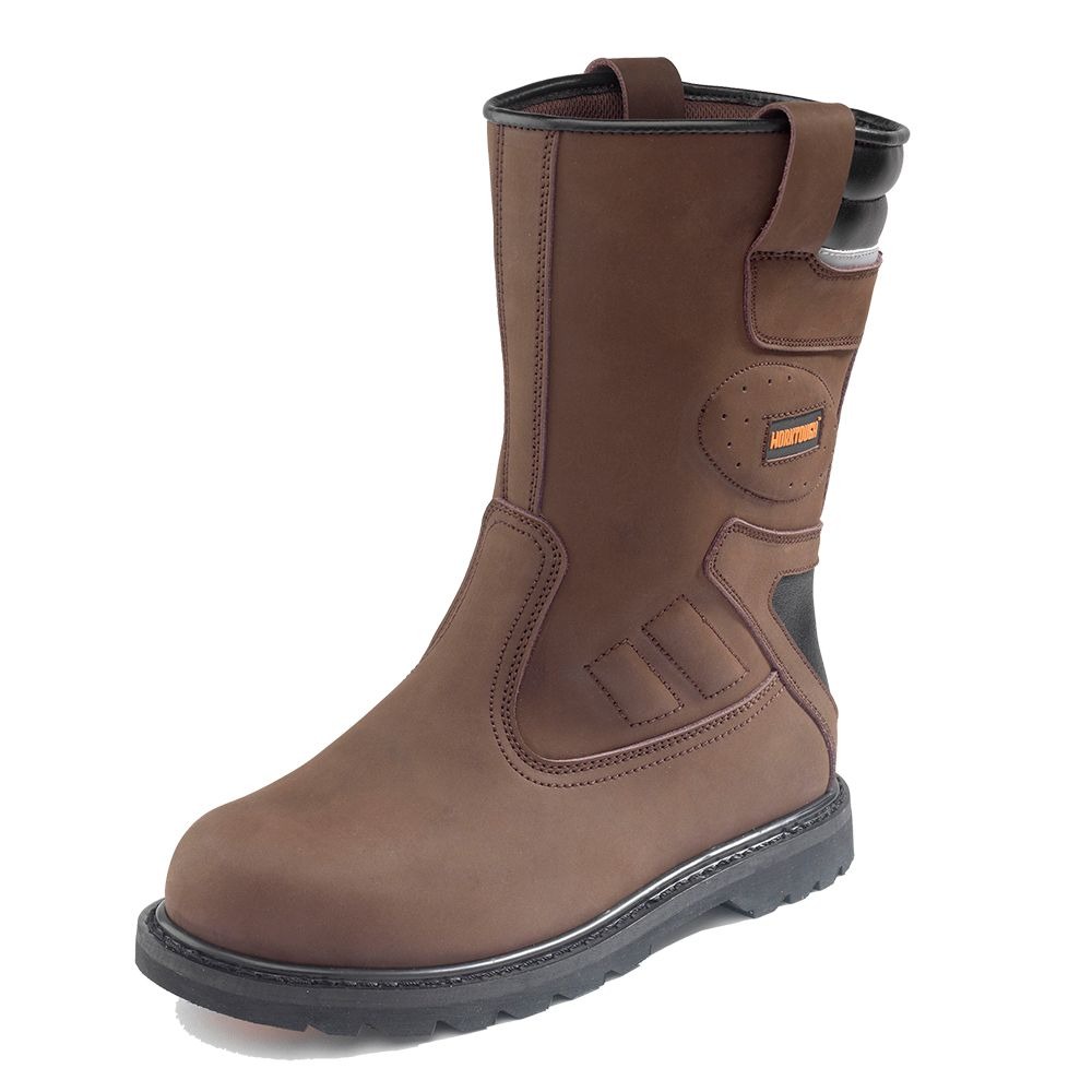 Worktough Waxy Brown Safety Rigger Boots – Hardware Heaven