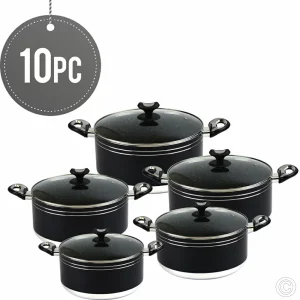 10pc Non-Stick Casserole Set With Glass Lid 11248C