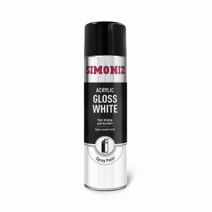 Simoniz Spray Paint - Gloss White (Aerosol) 500ml