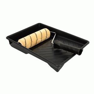 3pc 9" Tiger Stripe Paint Roller Tray Set 64140C