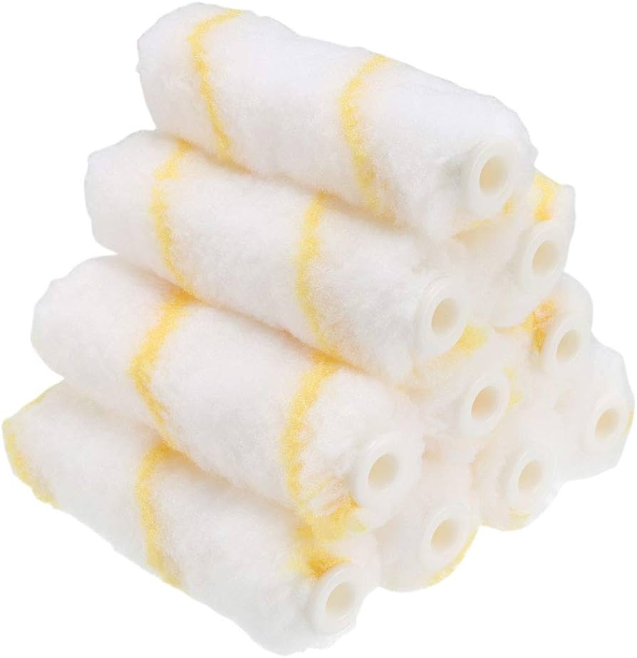 10pc 4" Fabric Mini Emulsion Roller Refills 64145C