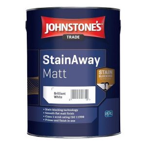 Johnstone's StainAway Matt: The Ultimate Stain-Blocking Paint -  Brilliant White