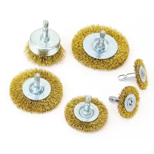 6pc Wire Wheel & Cup Brush Set WB155