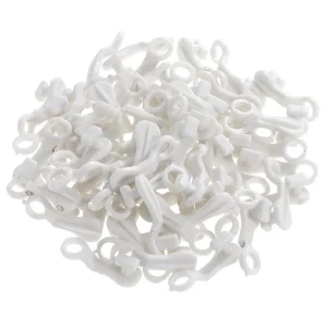 40pc Nova Glide Curtain Hooks - White