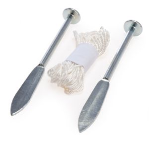 2pc Masons 8mt Line & 6" Pin Set 68526C Marksman