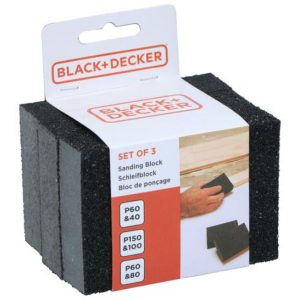 3pc assorted Sanding Blocks Black +Decker