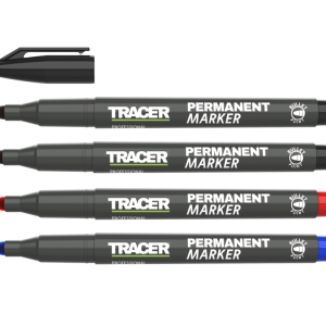 Tracer Permanent Markers Assorted Pack 4