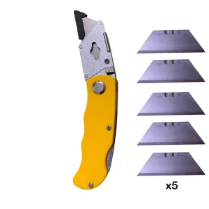 Folding Lock Back Utility Knife with ABS Handle KN301