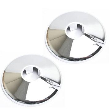 2pc Chrome Radiator Pipe Collars RS211