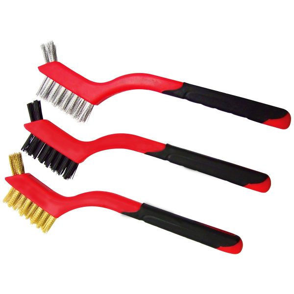 3pc Mini 2 in 1 Wire Brush Set WB145 - Hardware Heaven