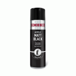 Simoniz Spray Paint - Matt Black (Aerosol) 500ml
