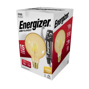 5w Filament LED G95 E27 Dimmable Energizer