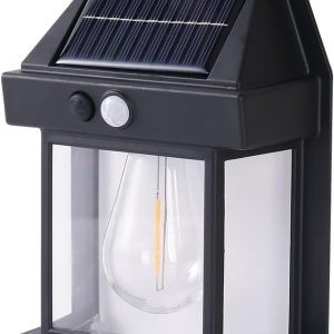 Solar Sensor Security Lantern - Black SL235