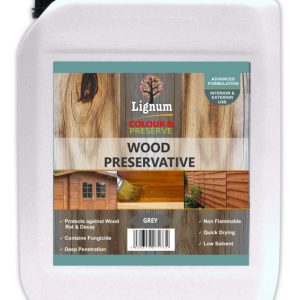 Lignum Wood Preservative 5L Grey