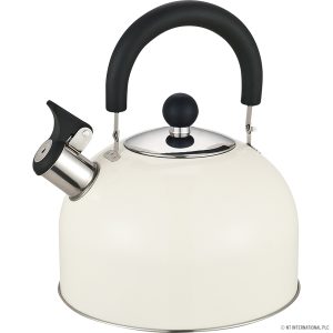 Prima 2.5L S/S Whistling Kettle in Cream (Camping Edition)!