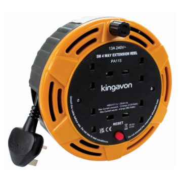 4 Gang 5mt Extension Reel 13 Amp PA115