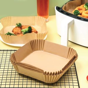 50pc Square Air Fryer Paper Liners AF208