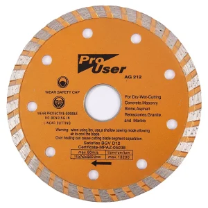 115mm Diamond Cutting Disk - Wet & Dry AG212