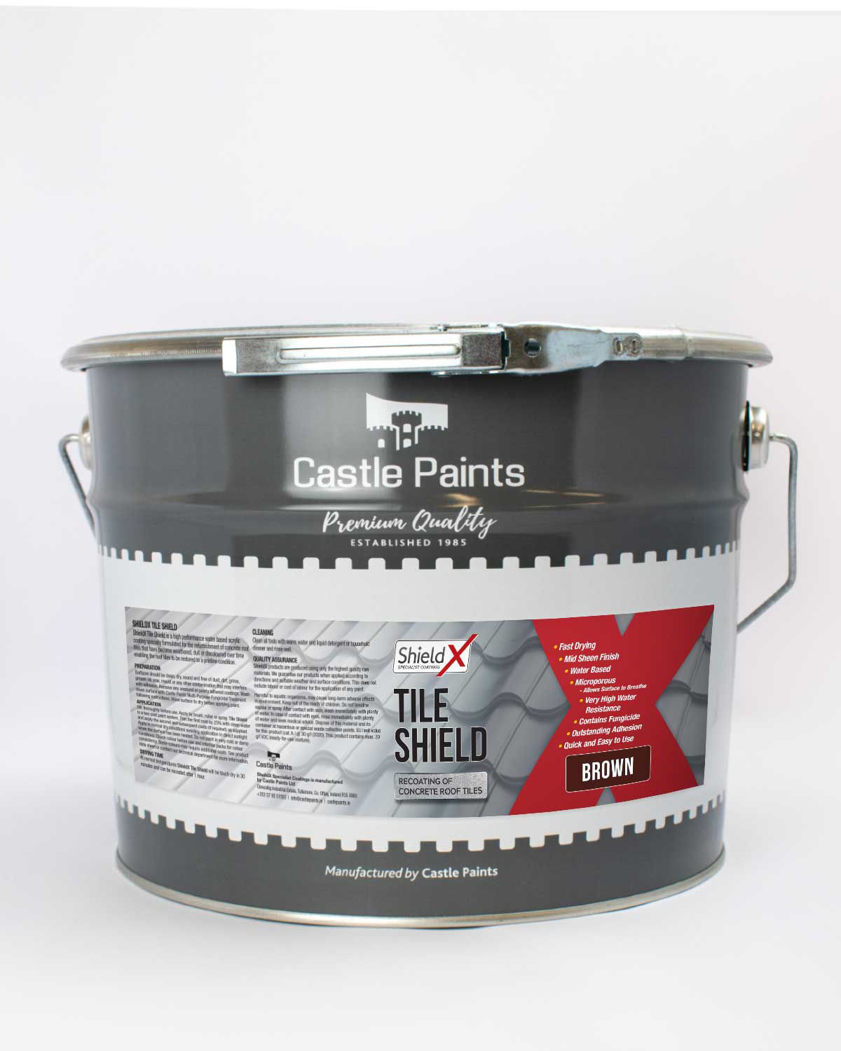 ShieldX RoofTile Shield 10 Litre Black