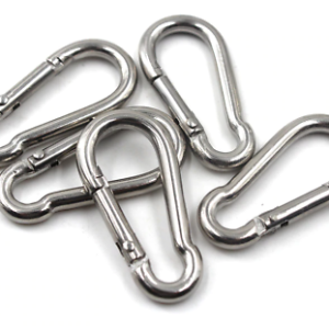 5-Piece Of 80mm Steel Carabiner Spring Hook AS211