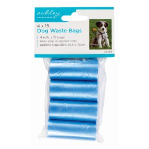 4 x 15pc Dog Waste Bags DB399