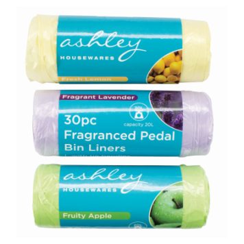 30PC Fragranced Pedal Bin Liners BB-BB300 Ashley
