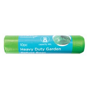 10PC Heavy Duty Garden Refuse Bags - Green BB303 Ashley