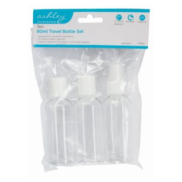 3PC 80ml Travel Bottle Set TP300 Ashley