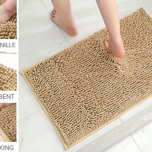 Natural Chenille Bath Mat BM106 Ashley