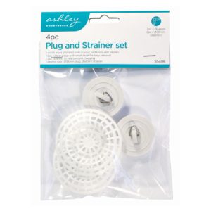 4Pc Plug & Strainer Set SS406
