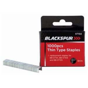 1000pc 8mm Thin Type Staples ST102