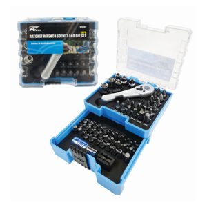 58pc Ratchet Wrench Socket & Bit Set WR269