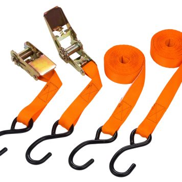 2pc 25mmx4.5mt Ratchet Tie Down 45407 Blue Spot