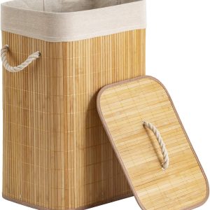 Collapsible Laundry Bamboo Basket CB270