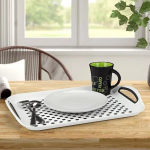 Anti-Slip Serving Tray in White ST601