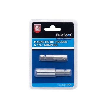 Blue Spot Tools Magnetic Bit Holder & 1/4" Adaptor 14134