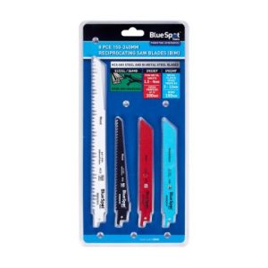 Blue Spot Tools 8 PCE 150-240mm Reciprocating Saw Blades (BIM) 19045