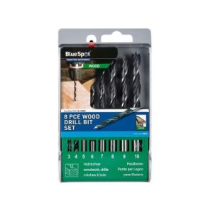 Blue Spot Tools 8 PCE Wood Drill Bit Set (3-10mm) 20135