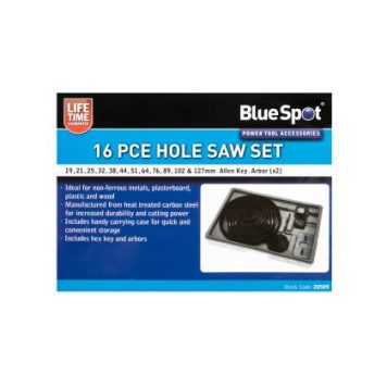 Blue Spot Tools 16 PCE Hole Saw Set (19 - 127mm) 20509