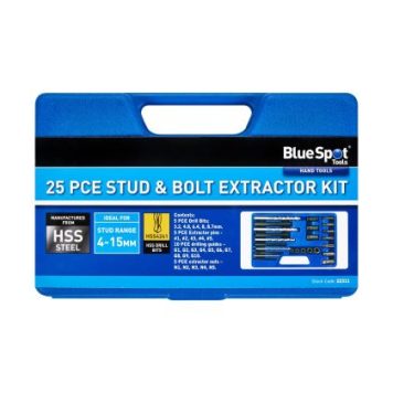 Blue Spot Tools 25 PCE Stud & Bolt Extractor Kit 22311