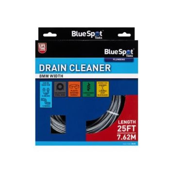 Blue Spot Tools Drain Cleaner 8MM X 25FT 30145