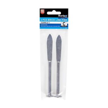 Blue Spot Tools 2Pce 152mm (6") Brick Line Pins 34639