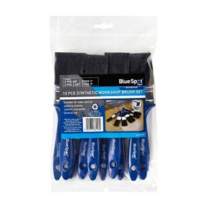 Blue Spot Tools 10 PCE Synthetic Workshop Brush Set (2 PCE 1/2", 3 PCE 1", 3 PCE 1 1/2", 2 PCE 2") 36018