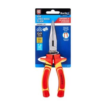 Blue Spot Tools 200mm (8") VDE Long Nose Plier 08195
