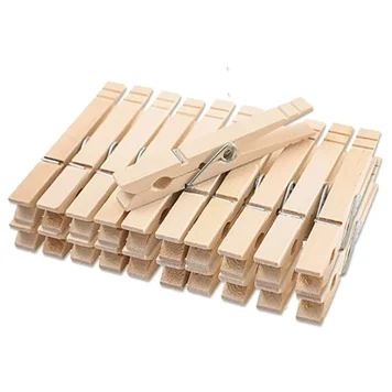 24pc Wooden Clothes Peg CP224