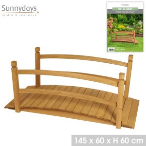 Walk on Wooden Garden Bridge 145 x 60 x H60cm