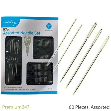 60 Piece Hand Sewing And Embroidery Needle Set SK101