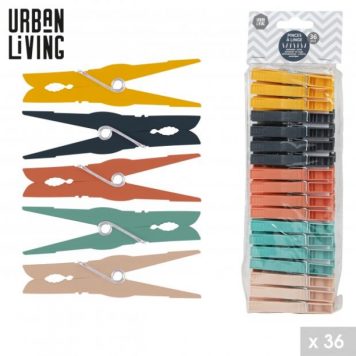 36pc Palio Clothes Pegs Assorted Colours Urban Living