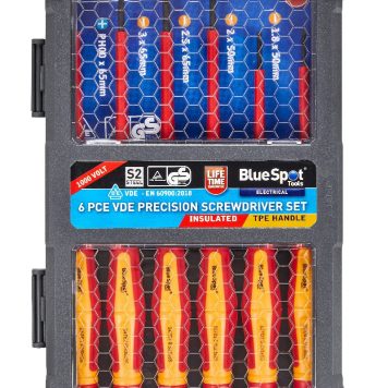 6pc VDE Precision Screwdriver Set 12628 Blue Spot